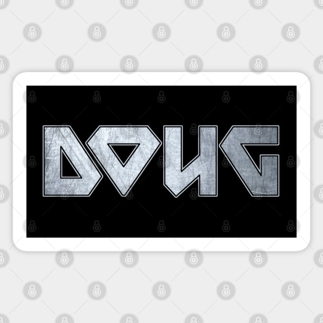 Heavy metal Doug Sticker by KubikoBakhar